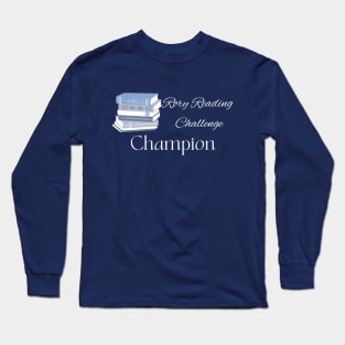 Rory Reading Challenge Champion- Light Book Design Long Sleeve T-Shirt